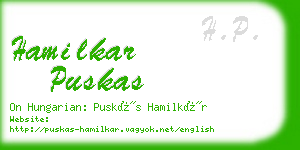 hamilkar puskas business card